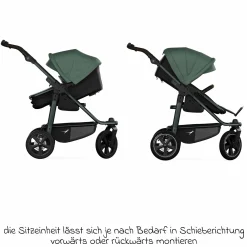 Kombi-Einheit (Wanne & Sitz) für Mono 3/4 & Pro - Olive - Kollektion 2025