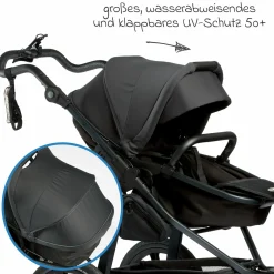 Kombi-Einheit (Wanne & Sitz) für Pro - Anthrazit - Kollektion 2024