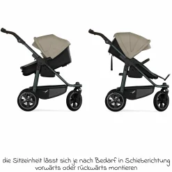 Kombi-Einheit (Wanne & Sitz) für Mono 3/4 & Pro - Sand - Kollektion 2025