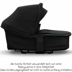 Kombi-Einheit (Wanne & Sitz) für Mono 3/4 & Pro - Schwarz - Kollektion 2025