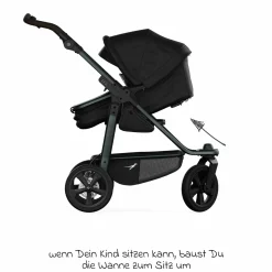 Kombi-Einheit (Wanne & Sitz) für Mono 3/4 & Pro - Schwarz - Kollektion 2025