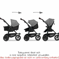 Kombi-Einheit (Wanne & Sitz) für Mono 2 - Premium Grau