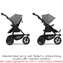 Kombi-Einheit (Wanne & Sitz) für Mono 2 - Premium Grau