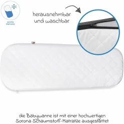 Kombi-Kinderwagen Juntos bis 22 kg belastbar mit Teleskopschieber, umsetzbare Sitzeinheit, Babywanne mit Matratze & Regenschutz - Teak - Kollektion 2025