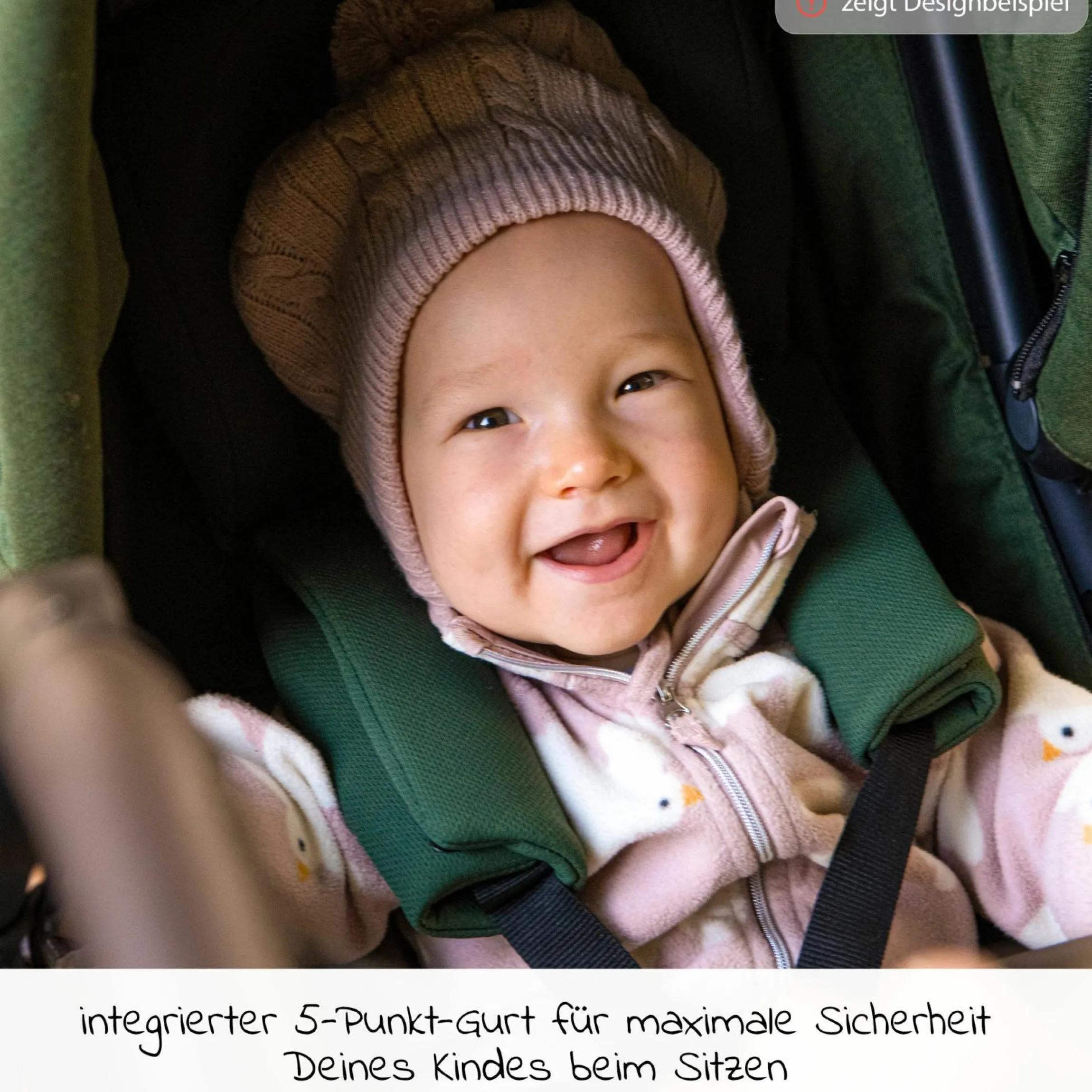 Kombi-Kinderwagen Mono 2 Luftkammerreifen inkl. Kombi-Einheit (Babywanne + Sitz) mit Liegeposition&XXL Zubehör - Pr. Grau