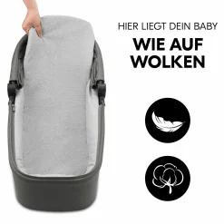 Kombi-Kinderwagen Move N Care Set - inkl. Babywanne und Sportsitz - Dark Grey