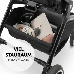 Kombi-Kinderwagen Move N Care Set - inkl. Babywanne und Sportsitz - Black