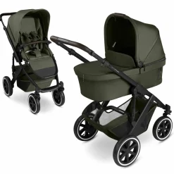Kombi-Kinderwagen Salsa 5 Air inkl. Babywanne & Sportsitz - Pure - Avocado - Kollektion 2025
