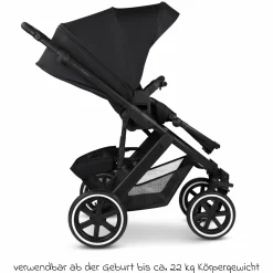 Kombi-Kinderwagen Salsa 5 Air inkl. Babywanne & Sportsitz mit XXL-Zubehörpaket - Pure - Coal - Kollektion 2025