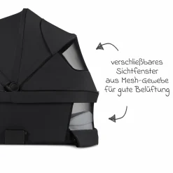 Kombi-Kinderwagen Salsa 5 Air inkl. Babywanne & Sportsitz mit XXL-Zubehörpaket - Pure - Coal - Kollektion 2025