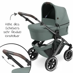Kombi-Kinderwagen Salsa 4 Air - inkl. Babywanne & Sportsitz - Aloe - Kollektion 2024