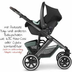 Kombi-Kinderwagen Salsa 4 Air - inkl. Babywanne & Sportsitz - Aloe - Kollektion 2024