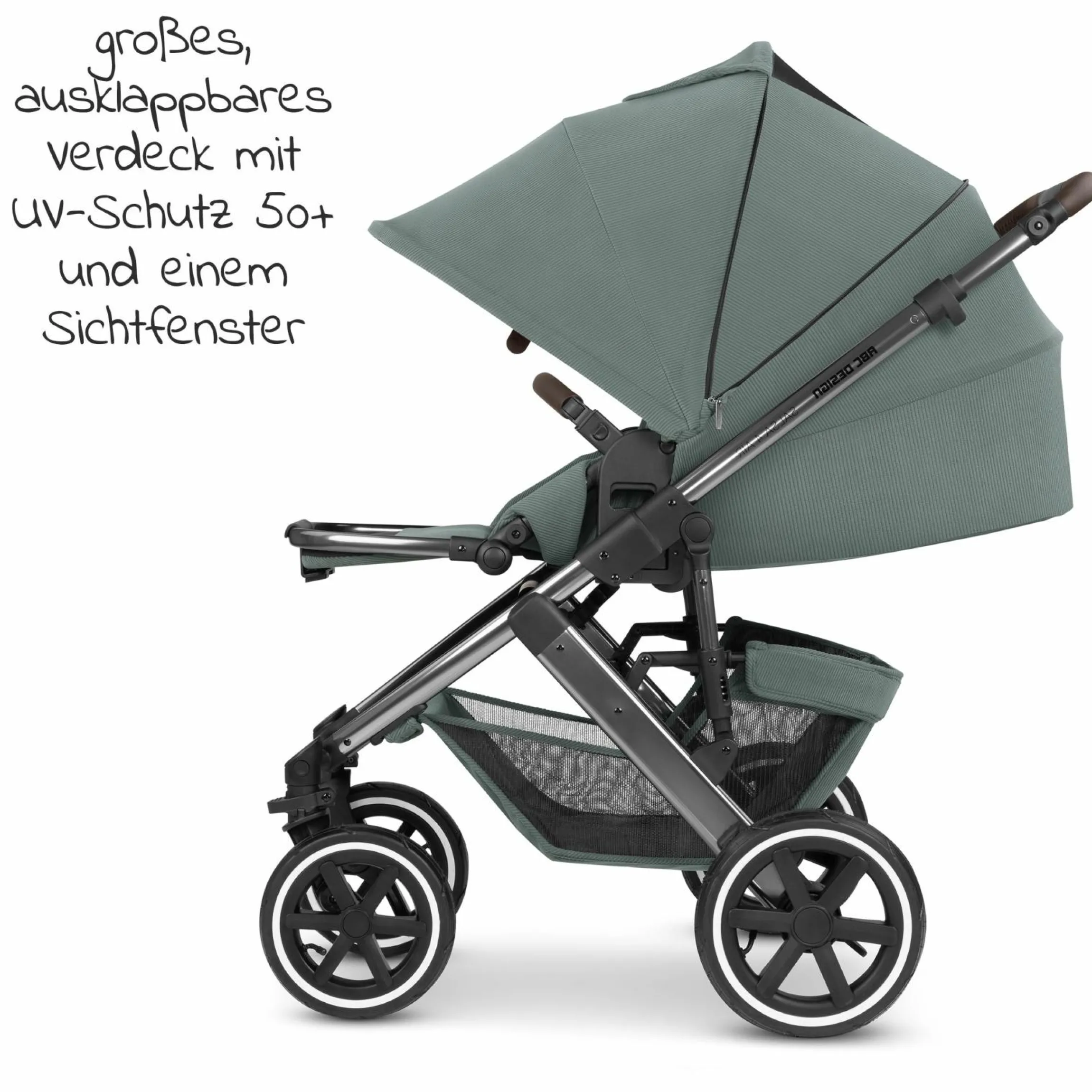 Kombi-Kinderwagen Salsa 4 Air - inkl. Babywanne & Sportsitz - Aloe - Kollektion 2024