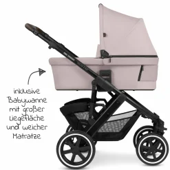 Kombi-Kinderwagen Salsa 4 Air - inkl. Babywanne & Sportsitz - Pure Edition - Berry - Kollektion 2024
