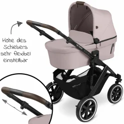 Kombi-Kinderwagen Salsa 4 Air - inkl. Babywanne & Sportsitz - Pure Edition - Berry - Kollektion 2024