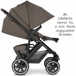 Kombi-Kinderwagen Salsa 4 Air - Sportsitz (ohne Babywanne) - Fashion Edition - Braid
