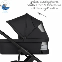 Kombi-Kinderwagen Salsa 5 Air inkl. Babywanne & Sportsitz - Pure - Coal - Kollektion 2025