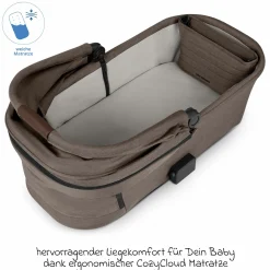 Kombi-Kinderwagen Salsa 5 Air inkl. Babywanne & Sportsitz - Pure - Nature - Kollektion 2025