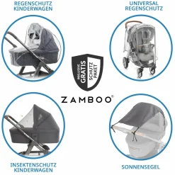 Kombi-Kinderwagen Salsa 4 Air - inkl. Babywanne & Sportsitz mit Wickeltasche & XXL Zubehörpaket - Aloe