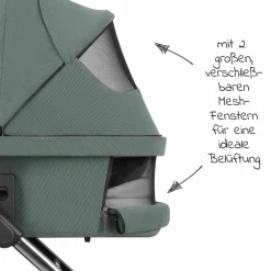 Kombi-Kinderwagen Salsa 4 Air - inkl. Babywanne & Sportsitz mit Wickeltasche & XXL Zubehörpaket - Aloe