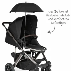 Kombi-Kinderwagen Salsa 5 Run - inkl. Babywanne, Sportsitz, Wickeltasche, Regenschutz, Becherhalter & Sonnenschirm - Pure - Avocado