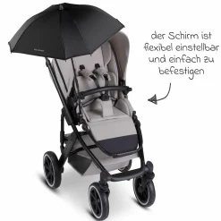 Kombi-Kinderwagen Salsa 5 Run - inkl. Babywanne, Sportsitz, Wickeltasche, Regenschutz, Becherhalter & Sonnenschirm - Umbra