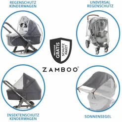 Kombi-Kinderwagen Salsa 5 Run - inkl. Babywanne, Sportsitz, Sportzulassung, Luftbereifung, Sitzeinlage & Handbremse inkl. XXL-Zubehörpaket - Pure - Avocado - Kollektion 2025