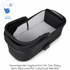 Kombi-Kinderwagen Samba 2 inkl. Babywanne & Sportsitz mit XXL-Zubehörpaket - Pure - Coal - Kollektion 2025