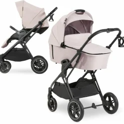 Kombi-Kinderwagen Vision X Duoset Black (Sportwagen & Babywanne) - Melange Beige