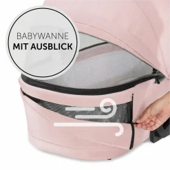 Kombi-Kinderwagen Vision X Duoset Silver (Sportwagen & Babywanne) inkl. XXL Zubehörpaket - Melange Rose
