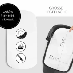 Kombi-Kinderwagen Vision X Duoset Black (Sportwagen & Babywanne) - Melange Black