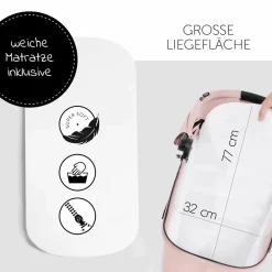 Kombi-Kinderwagen Vision X Duoset Silver (Sportwagen und Babywanne) inkl. XXL Zubehörpaket - Melange Rose