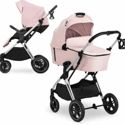 Kombi-Kinderwagen Vision X Duoset Silver (Sportwagen & Babywanne) - Melange Rose