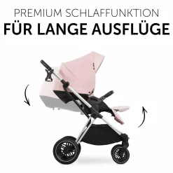 Kombi-Kinderwagen Vision X Silver (Sportwagen & Babywanne) - Melange Rose