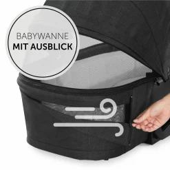 Kombi-Kinderwagen Vision X Duoset Black (Sportwagen & Babywanne) inkl. XXL Zubehörpaket - Melange Black