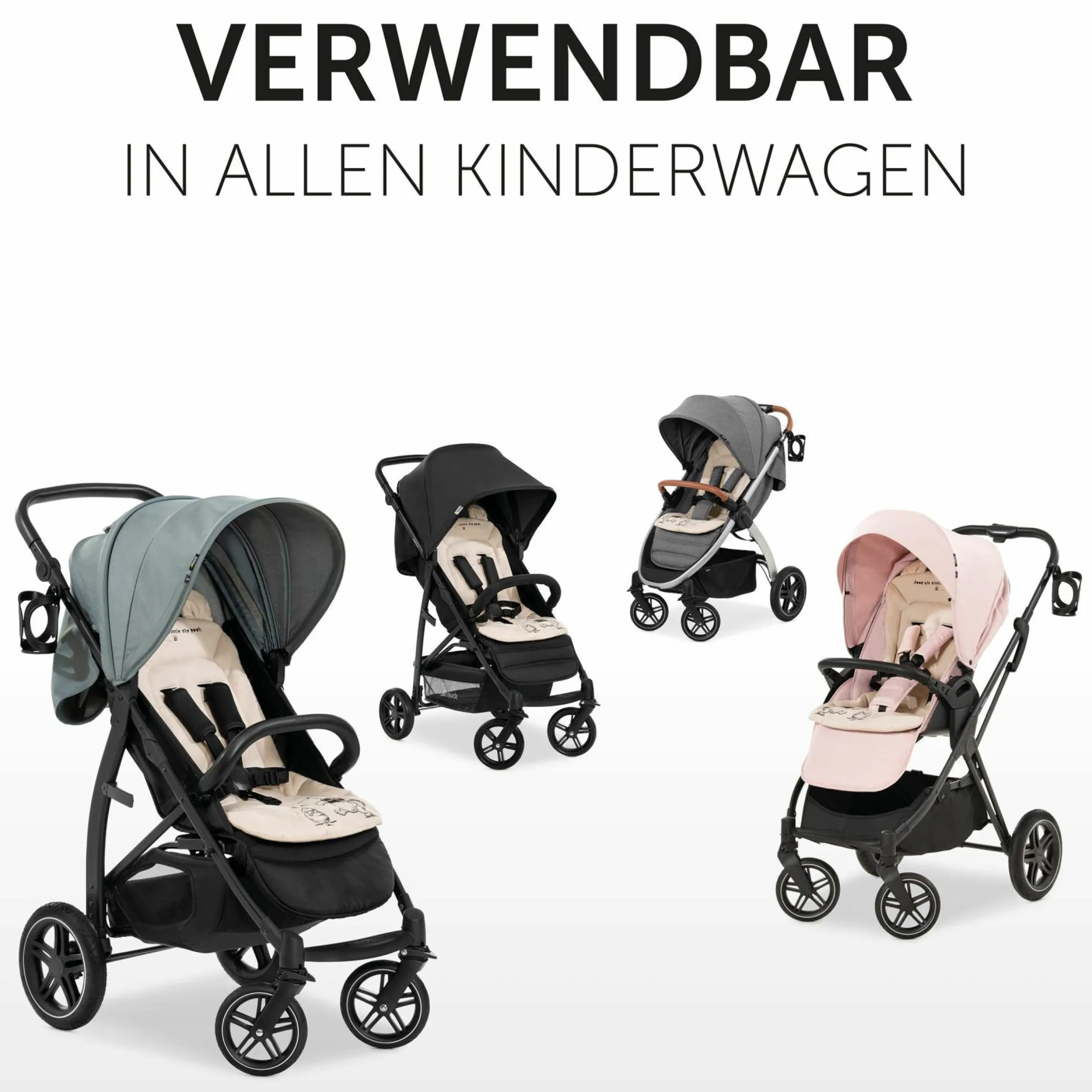 Komfort Sitzauflage für Buggy und Kinderwagen - Disney - Winnie the Pooh Beige