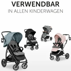 Komfort Sitzauflage für Buggy und Kinderwagen - Charcoal