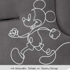Komfort Sitzauflage für Buggy und Kinderwagen - Disney - Mickey Mouse Black