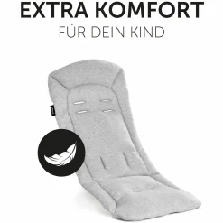 Komfort Sitzauflage für Buggy und Kinderwagen - Light Grey