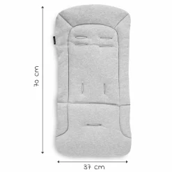 Komfort Sitzauflage für Buggy und Kinderwagen - Light Grey
