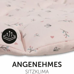 Komfort Sitzauflage für Buggy und Kinderwagen - Flowers Rose