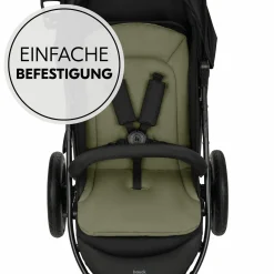 Komfort Sitzauflage für Buggy und Kinderwagen - Olive