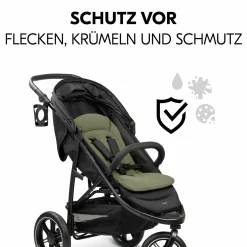 Komfort Sitzauflage für Buggy und Kinderwagen - Olive