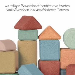 Kork-Bausteine Small Architects - 20 Stück