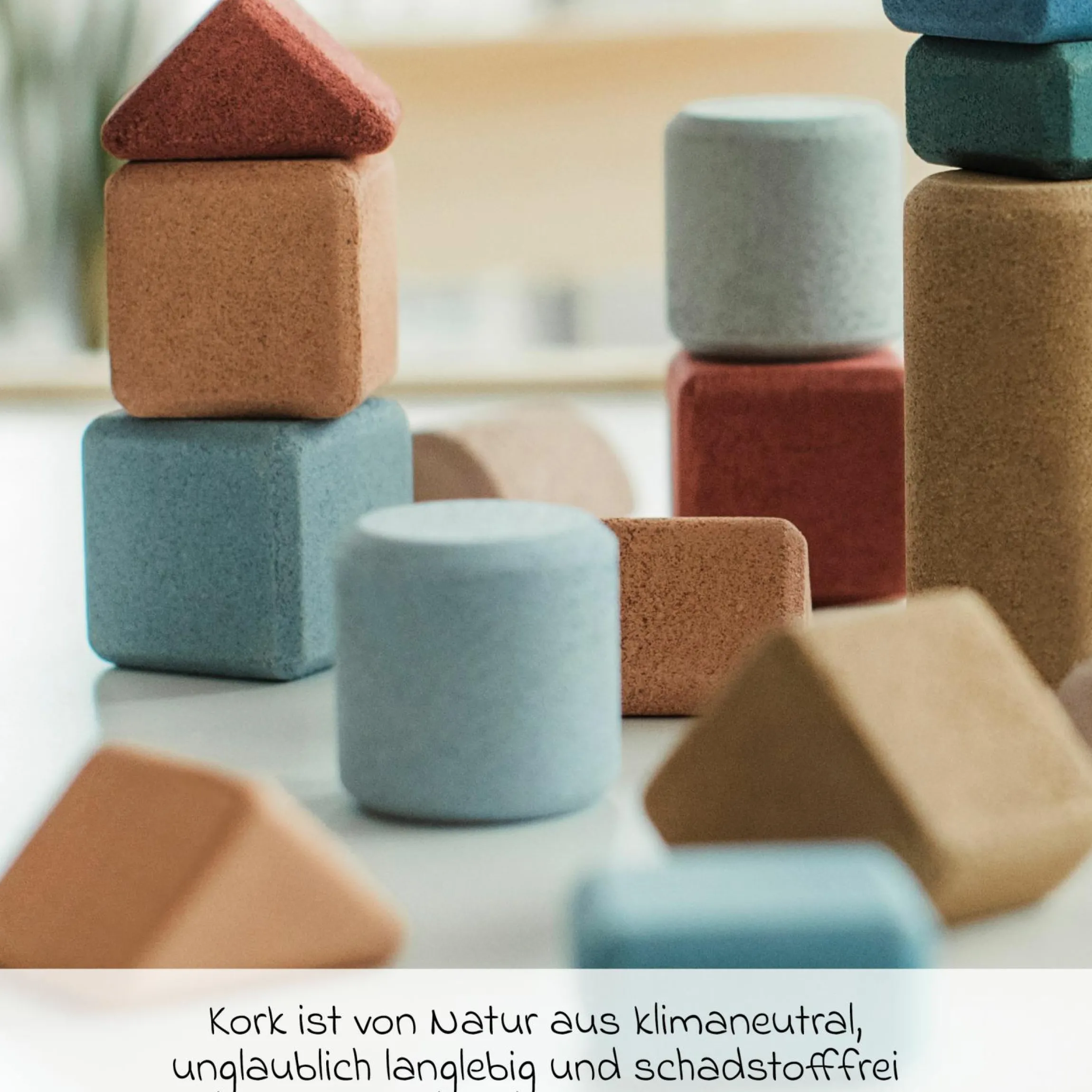 Kork-Bausteine Small Architects - 20 Stück