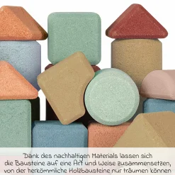 Kork-Bausteine Tall Architects - 40 Stück
