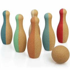 Kork-Bowling-Set Little Skittles - 7 Teile