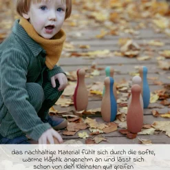 Kork-Bowling-Set Little Skittles - 7 Teile
