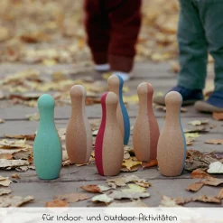 Kork-Bowling-Set Little Skittles - 7 Teile