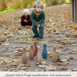 Kork-Bowling-Set Little Skittles - 7 Teile